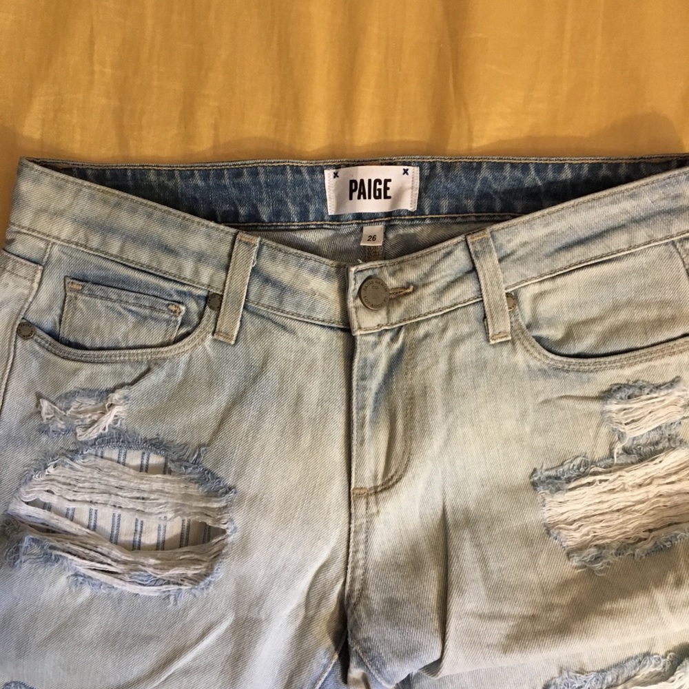 distressed paige skinny jeans